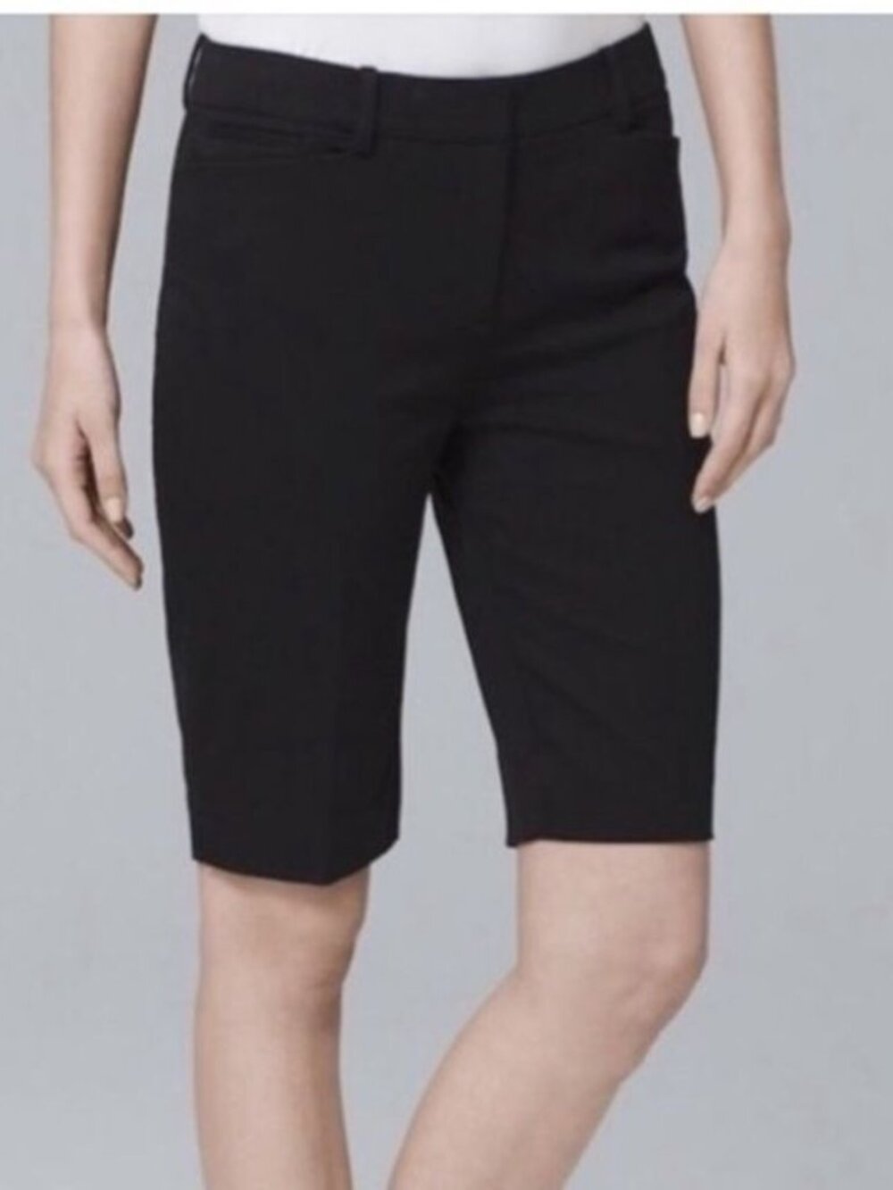 NWT WHBM Black Bermuda Shorts